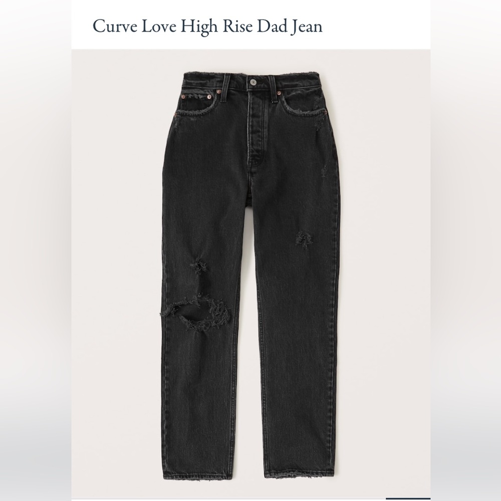 Abercrombie curve love high rise dad jeans - size 27